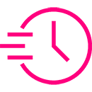icon rose horloge